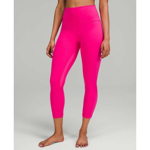 (4) Lululemon Align High-Rise Crop 23" Sonic Pink - Picture 1 of 8